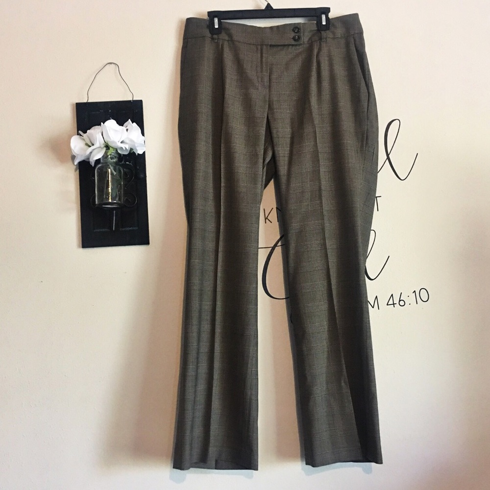 Talbots plaid trousers